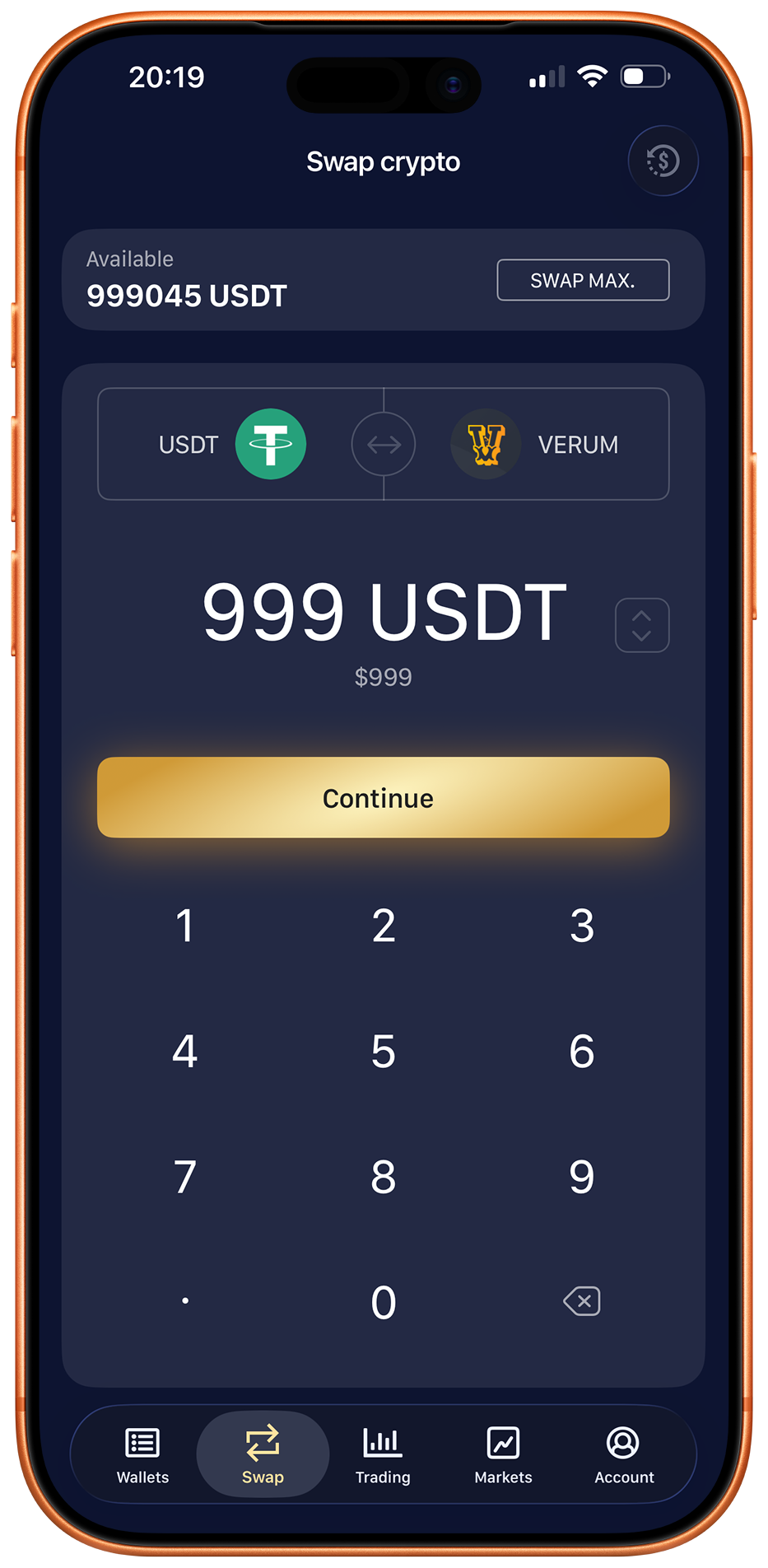 BitCoinPay crypto swap